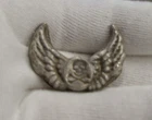 MK Barz 1 oz Poured Skull w/ Wings .999 Silver Bar/Ingot