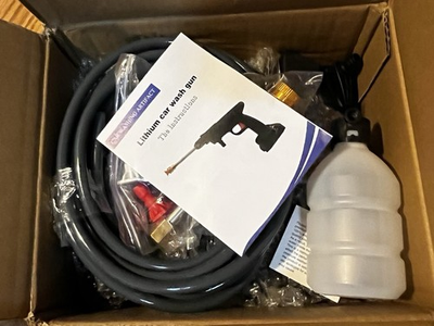 #ad #ad Lithium Car Wash Gun Pressure Washer NEW UNUSED $34.99