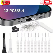 Cleaner Kit Mobile Phone Cleaning Kit Charging Port Dust Plug Cleaner Brush 13Pc