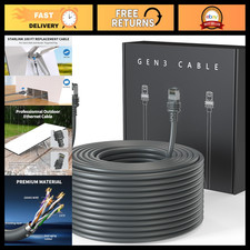 100FT Starlink Ethernet Cable - Compatible with Standard 4, Gen 3, V4, V5 - High