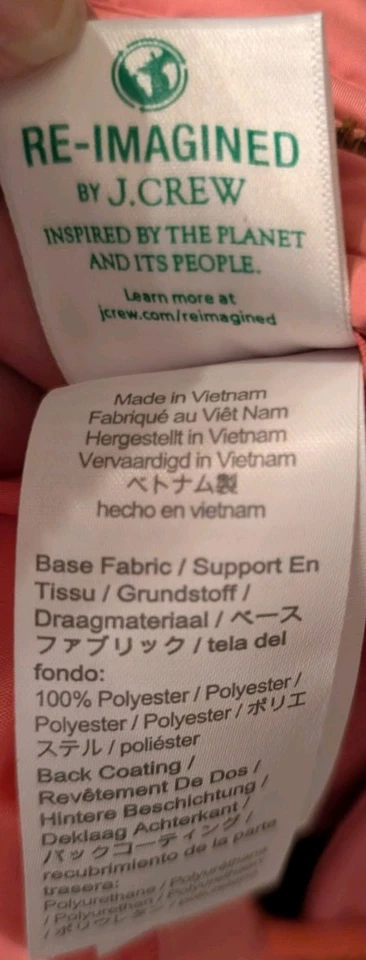 Chaleco acolchado Crewcuts niñas rosa medio bolsillos con cremallera completa Foto 4 de 4