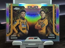 2025 Topps Chrome F1  - McLaren Duo - #166 Refractor Lando Norris Oscar Piastri