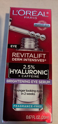 L'Oreal Paris Revitalift Derm Intensives Hyaluronic Acid + Caffeine Eye Serum