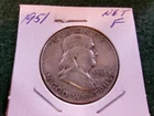 1951 Franklin Half Dollar, 90% Silver