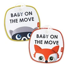  Baby On The Move 2 Pack of Baby On Board Car Window Stickers with One Size
