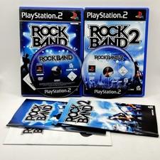 ⚡️ Rock Band 1 + 2 Sony  PlayStation 2 / PS2  Bundle Mit Anleitung