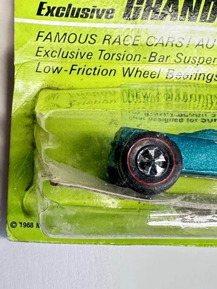 Hot Wheels 1969 Redline Green HK Lotus Turbine In Original Blister Unpunched - Image 3 of 4