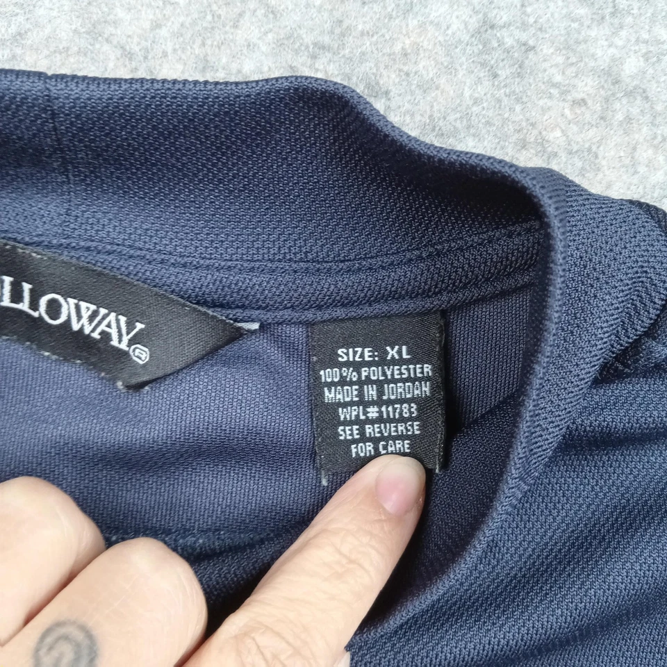 Camisa Holloway Para Hombre XL Azul Marino Cuello Simulado Rendimiento Atlético Manga Corta Foto 2 de 4