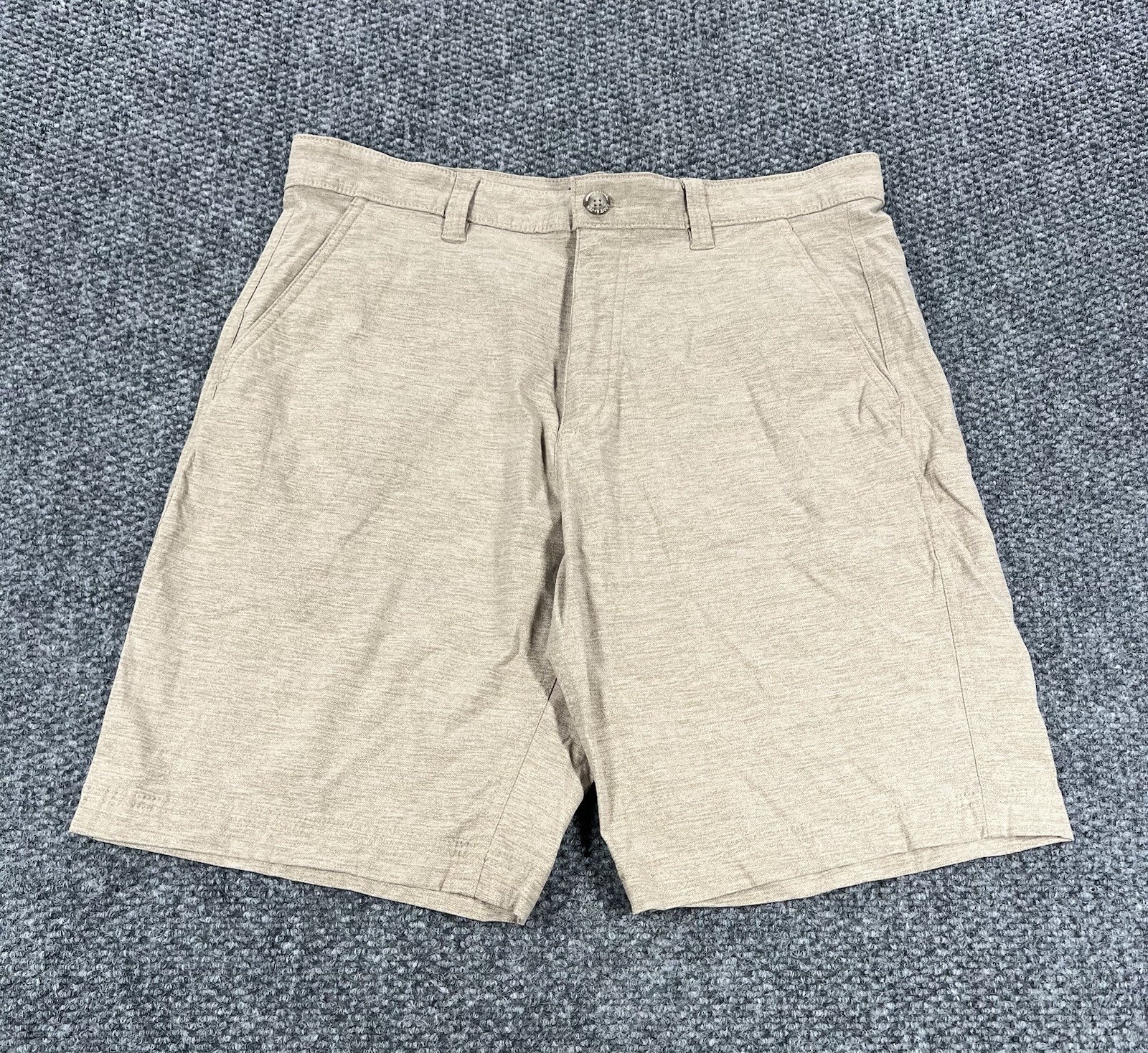 Eddie Bauer Travex Shorts Mens 34 Tan Khaki Gorpcore Hiking Stretch