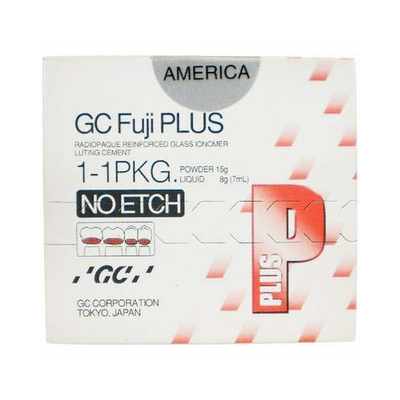#ad GC 431101 Fuji PLUS Reinforced Glass Ionomer Luting Cement 1:1 No Etch Package $123.99