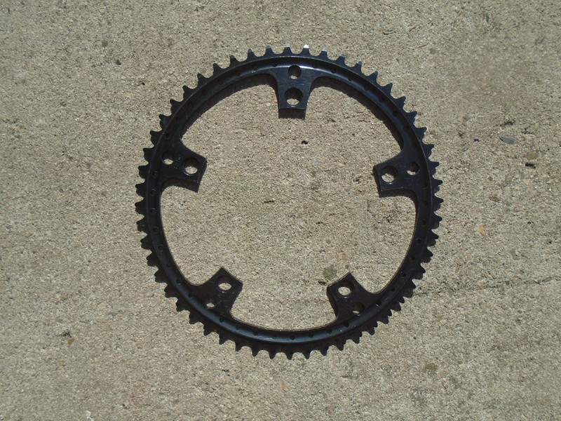 Suntour Superbe Black Anodized drillium Superbe Chainring 52t x 144bcd .