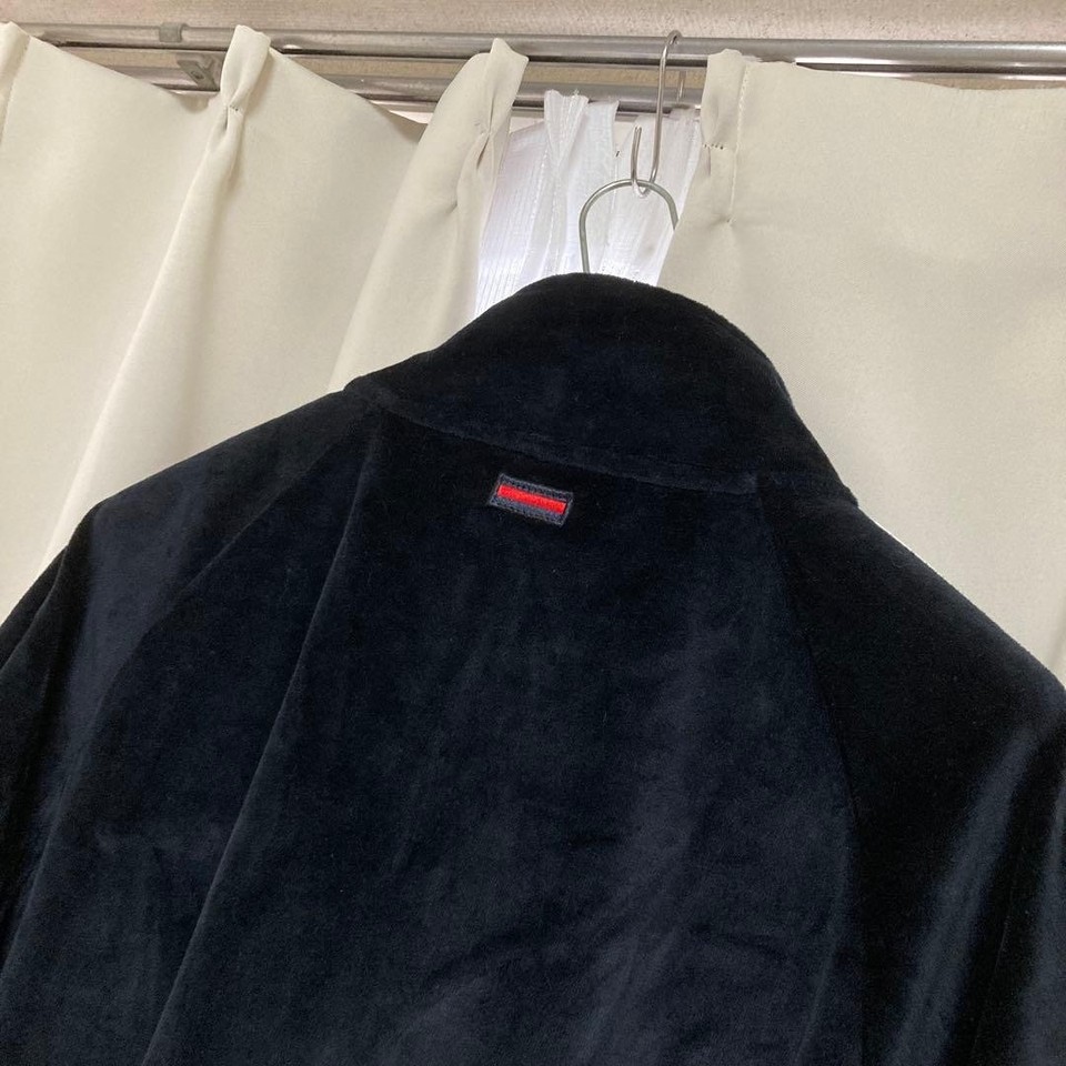 FUBU Velour Track Jacket Logo Line Black Size LL | eBay UK
