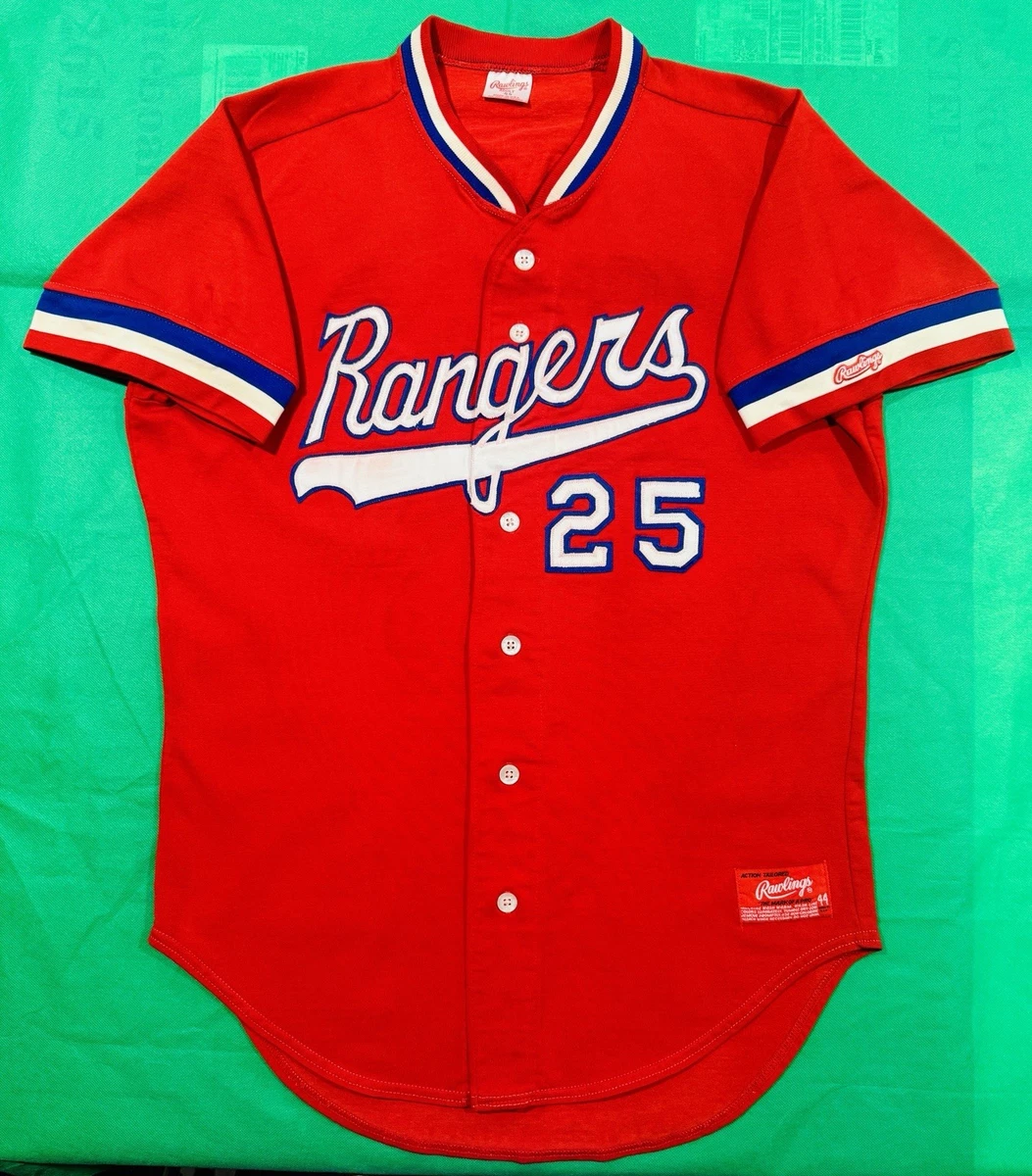 野球 Rawlings レンジャーズ ベースボールシャツ 42 USA製