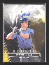 2023 Panini Chronicles Origins Baseball Curtis Mead #OPS-CE 10/10 Gold Auto