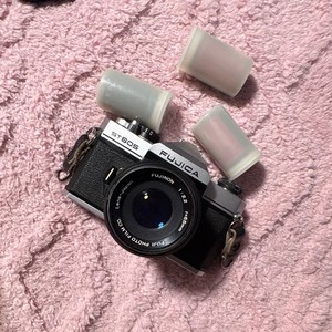 Fujica ST605 Black 35mm SLR Film Camera w/ Fujinon 55mm f/2.2 Lens