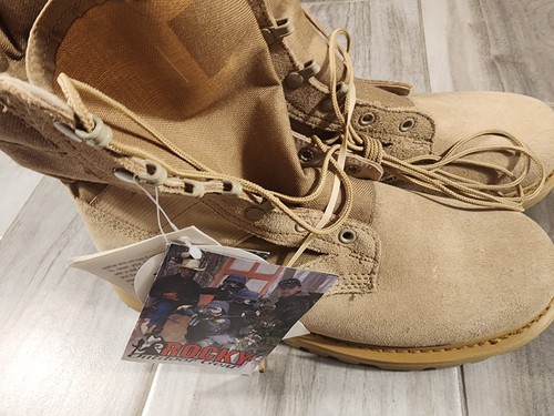 Botas de combate Rocky 9W clima cálido edición militar de Estados Unidos ejército desierto nuevas con etiquetas - Imagen 7 de 7
