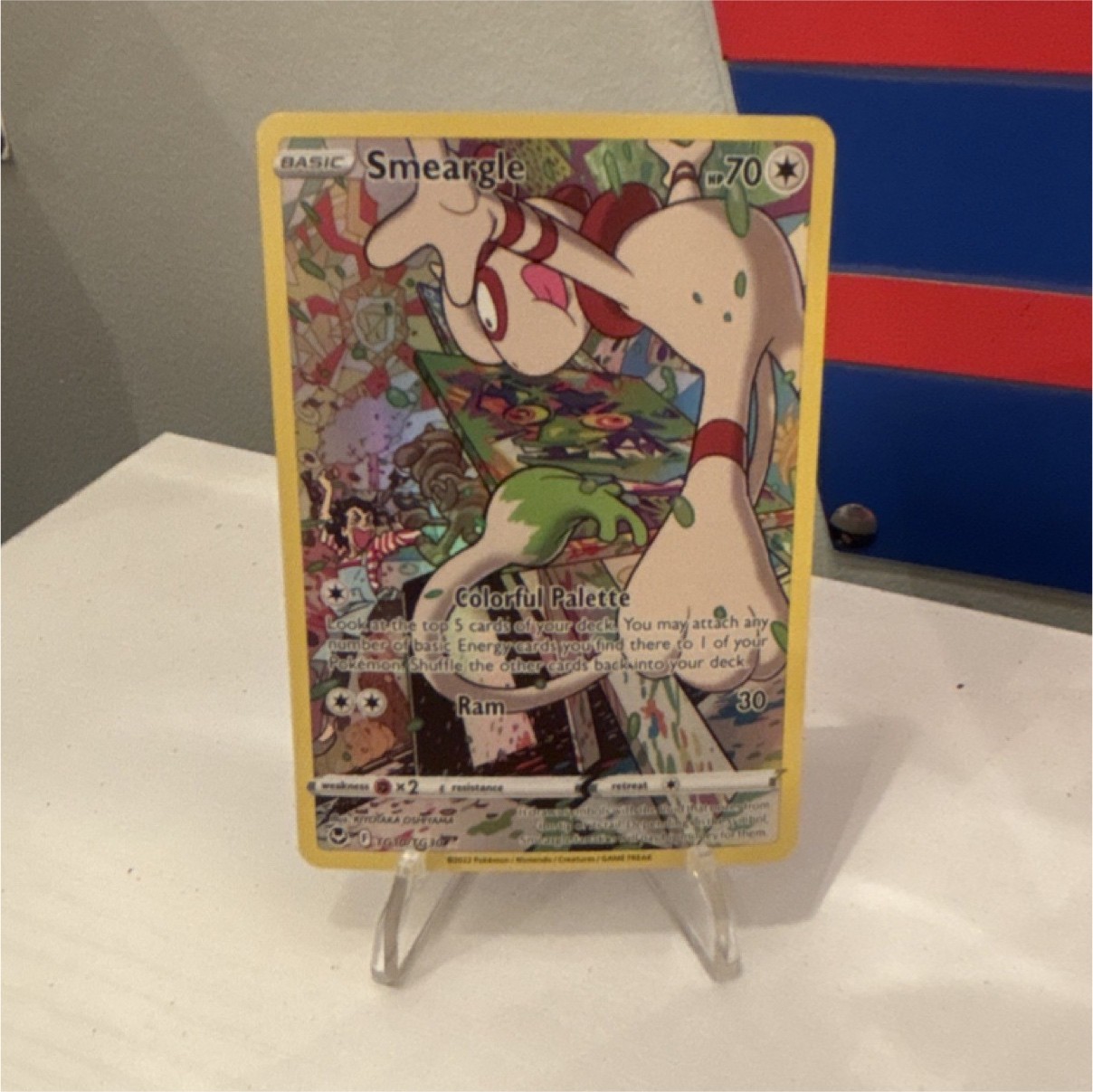 Pokémon Smeargle Full Art Basic 70HP 30 Attack Beast Card English