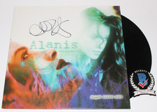 ALANIS MORISSETTE SIGNED 'JAGGED LITTLE PILL' VINYL RECORD ALBUM LP BECKETT COA