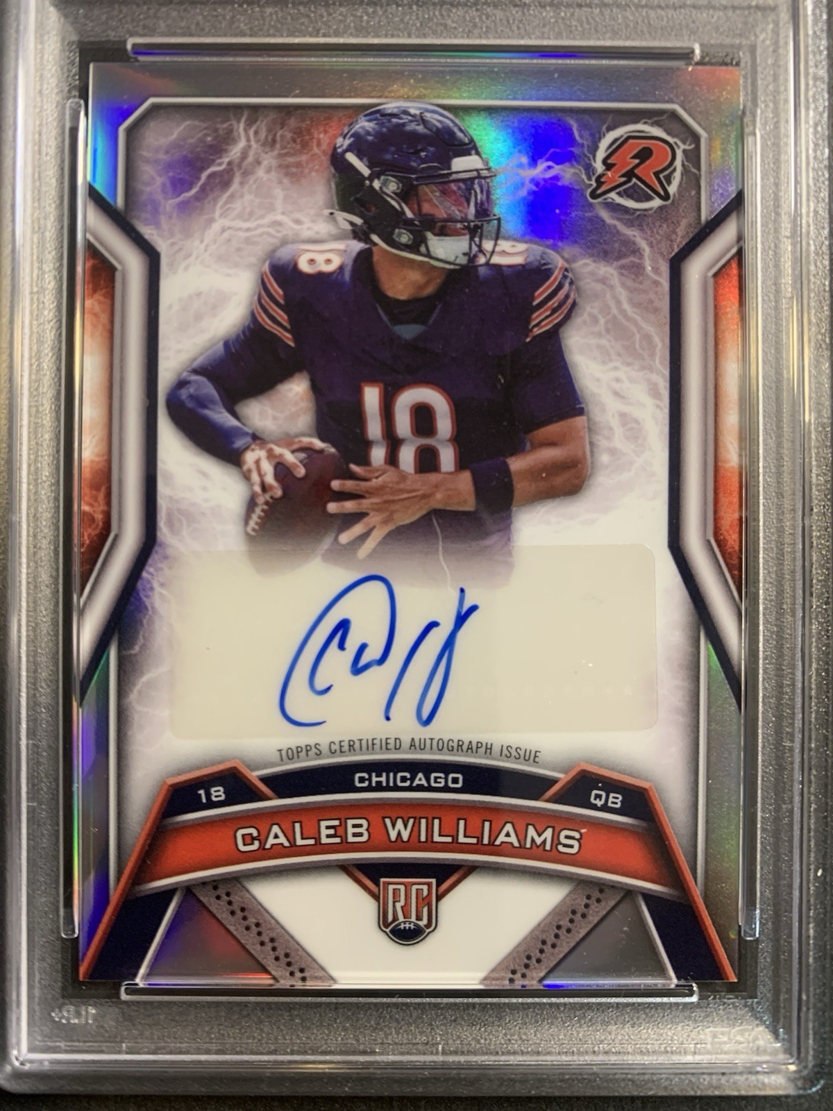 2024 Topps Resurgence Rookie Signatures Caleb Williams #RRS-CW (AU, RC) PSA 9 view 2