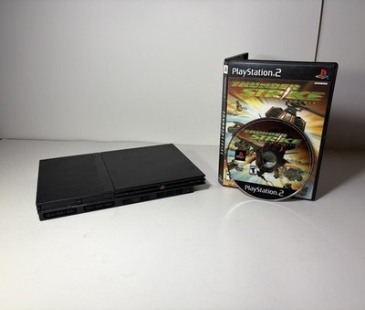 Sony PlayStation 2 Slim PS2 Black Console Bundle OEM - Game & Console