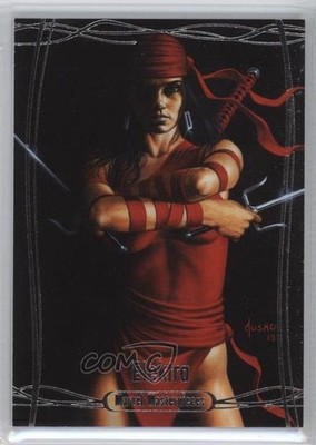 2016 Upper Deck Marvel Masterpieces 988/1499 Level 2 Elektra #53 c6z