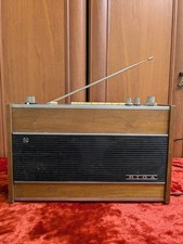 Vintage soviet transistor radio RIGA 103-2 with FM in wooden case (1970s, USSR)