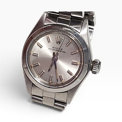 Rolex Oyster Perpetual Ladies 26 mm Steel Automatic Watch 6723 Circa 1975