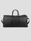 NEW KITON BLACK LEATHER TRAVEL BAG ONE SIZE KPB17