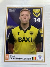 PANINI EFL 2025 - 26  STICKER   BRIAN DE KEERSMAECKER  OXFORD UNITED    #269