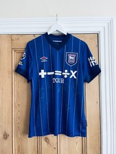 Rare Ipswich Town 2024/25 Squad Signed Football Shirt Leif Davis #3 Umbro