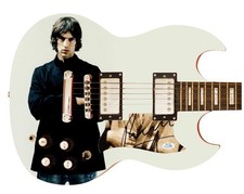 Richard Ashcroft Signed Autographed Custom Graphics Photo Guitar ACOA
