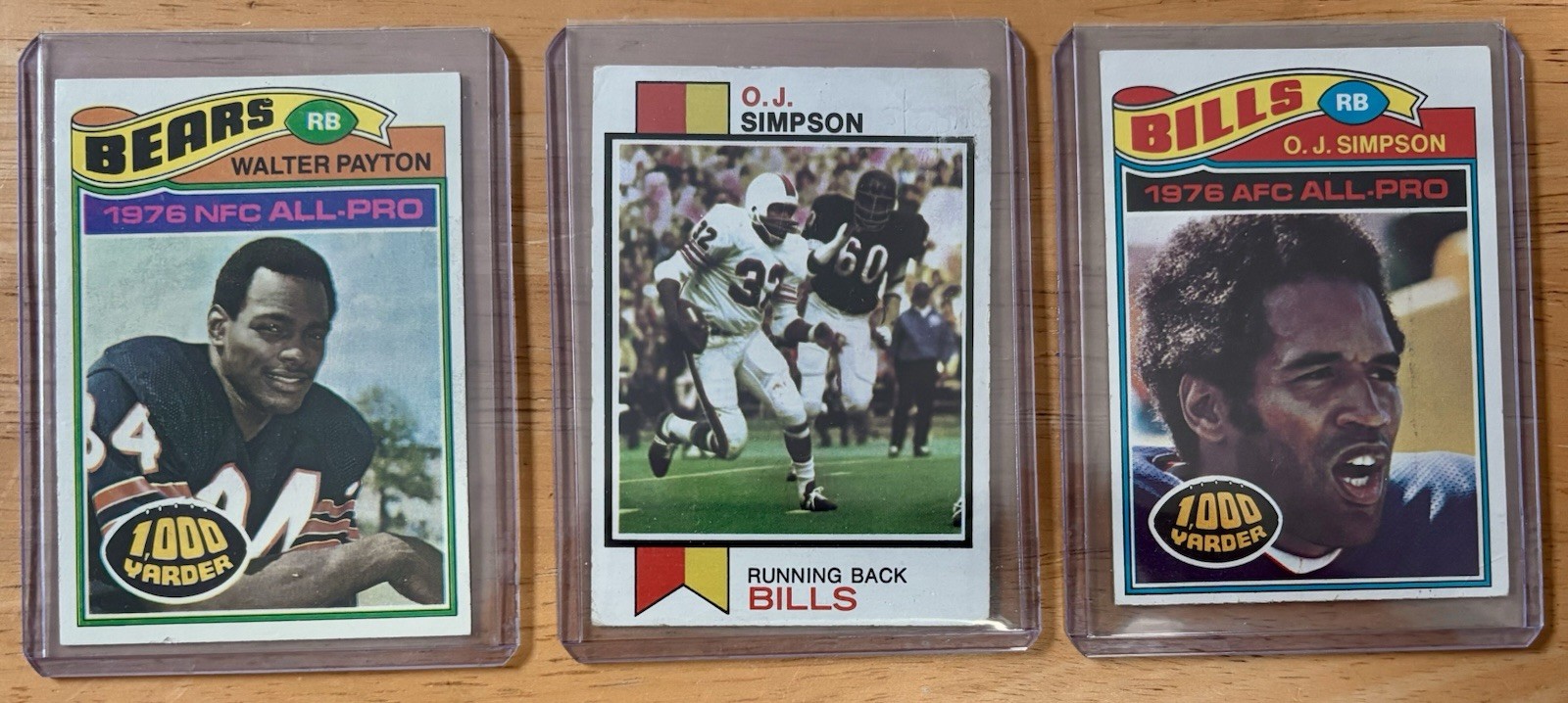Walter Payton 360 1977 Cards Topps OJ Simpson Chicago Bears 1973 500 Football