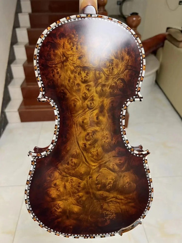 New bird's eye Strad style SONG master inlay shell 4/4 violin,sound clear #15866 - Picture 5 of 10
