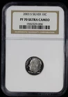 2003-S Proof Roosevelt Silver Dime 10c NGC PF70 UCAM Ultra Cameo