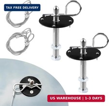 2 PCS Stainless Steel Car Hood Pins Kit, Quick Release Auto Latch Hood Pin with