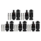 Connector 5Pairs Coupling Power DC1000V Solar Panel Distributor Adapter