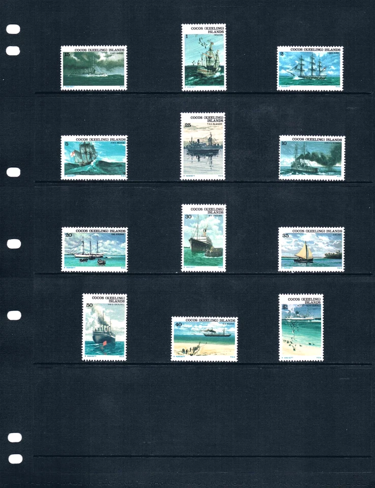 Valor Scott de $6,15 - 1976 COCOS ISL envíos definitivos Indian Oc. CV MNH NH UMM Foto 2 de 4