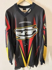 Vintage 2X JT Paintball Jersey Made In USA In Red, Black, And Yellow