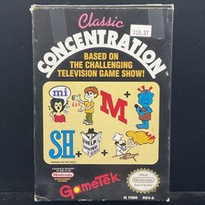 Classic Concentration (NES) Tested & Working CIB Authentic Secure Shipping Clean