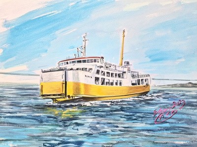 1/700 JNR ''Asakaze Maru'' Ro-Ro ferry ship model kit by Kami de Korokoro