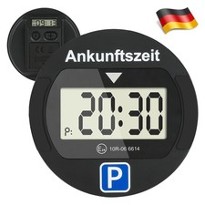 Digitale Parkuhr Elektronische Parkscheibe Automatische Auto Parkuhren Schwarz
