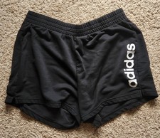 Adidas Fleece Sweat Shorts Mens Size LARGE Black