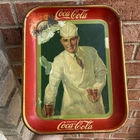 1927 COCA COLA TRAY - SODA CLERK , HARD TO FIND Vintage American Art Works USA