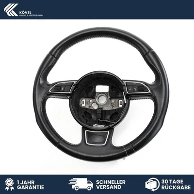 Original Lenkrad mit Multifunktionstasten Leder Audi A4 B8 / 8K 8K0419091BM - Bild 1 von 4