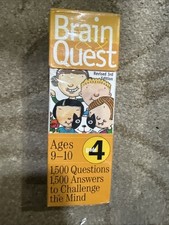 Brain Quest Game Grade 4 Ages 9-10 Two Decks 3rd Ed.  1500 Quest New