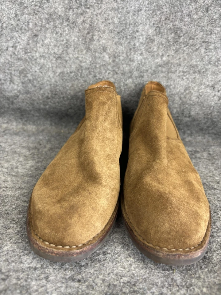 Zapatos Trask Mujer Talla 7M Marrón Gamuza Chelsea Bota Sin Cordones Tobillo Tacón Apilado Foto 2 de 4