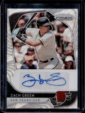 2020 Panini Prizm Zach Green Auto Autograph RC Blue Wave #/50 Giants Rookie