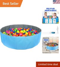 Ball Pit for Toddlers and Kids, Holds Over 400 Balls, Soft, Foldable and a Reus