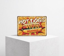 Vintage Kitchen Metal Tin Sign 8x12 Fast Food Cafe Restaurant Wall Decor