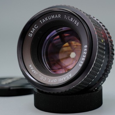 SMC TAKUMAR  55mm F/1.8 - ASAHI PENTAX m42 lens